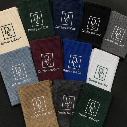 Branded golf towels with logo