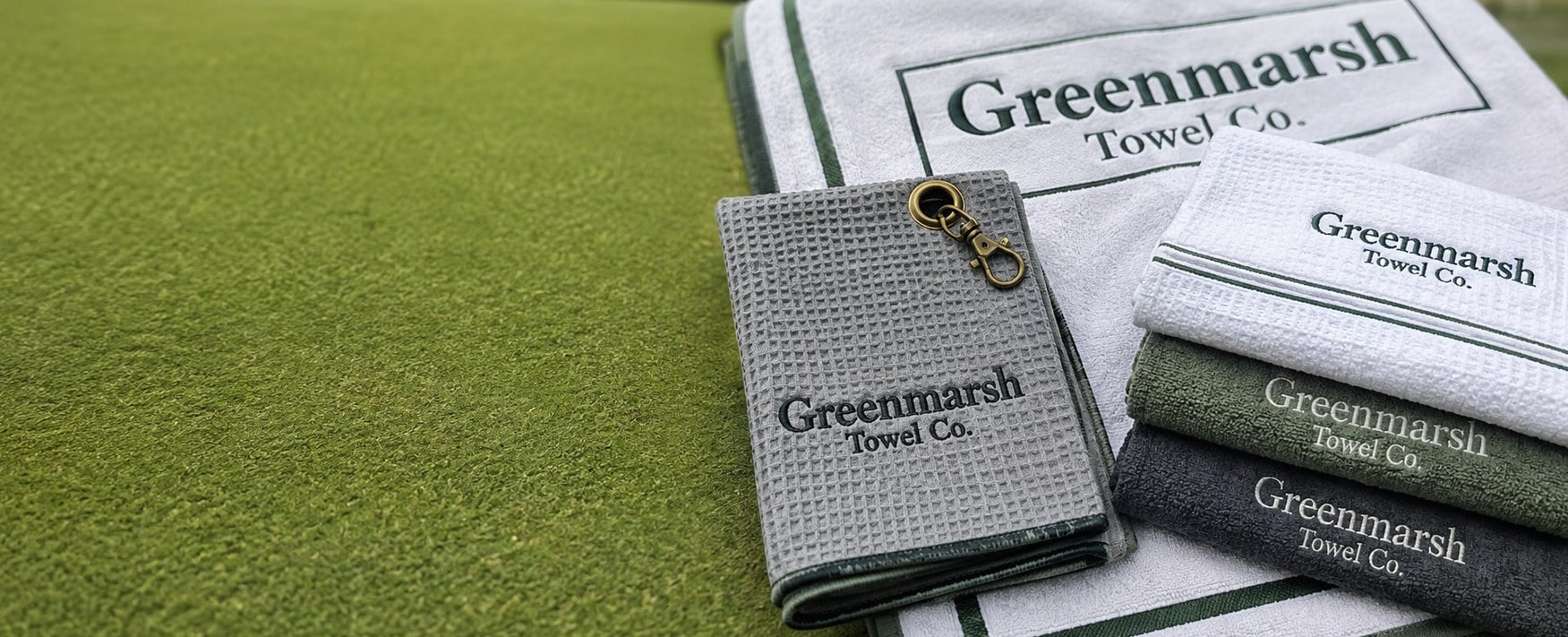 Custom printed golf towels with logo