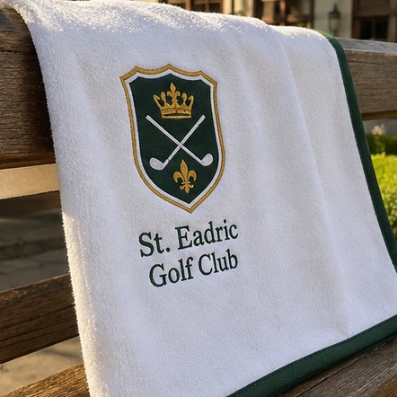 Customized golf towels for charity tournaments and fundraisers
