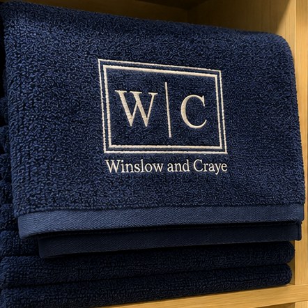 Customized golf towels for corporate golf days