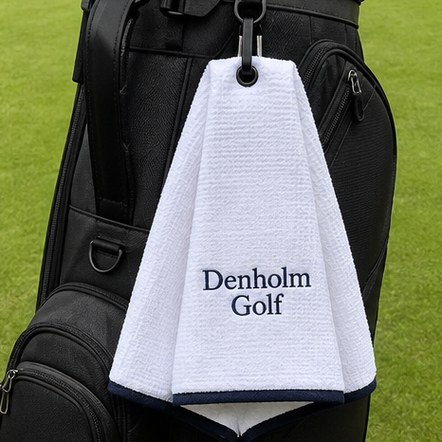 Customized golf towels for golf clubs and pro shops