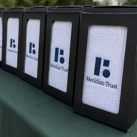 Customized golf towels for societies, teams and academies